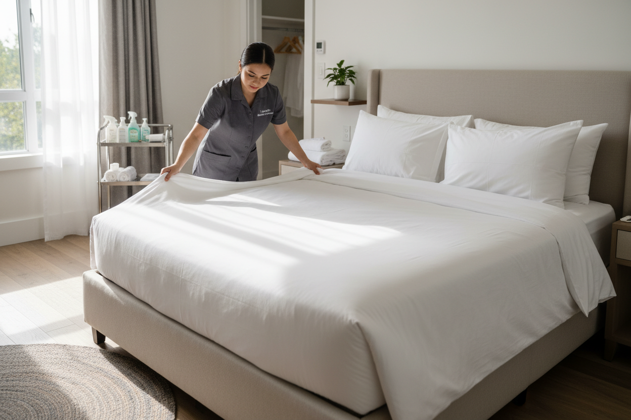 Airbnb bedroom cleaning