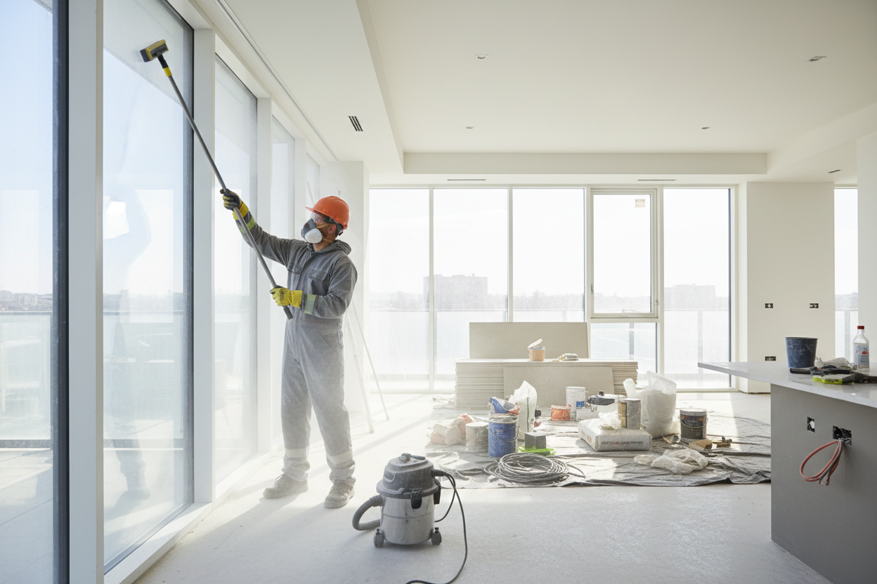 Post-construction cleaning